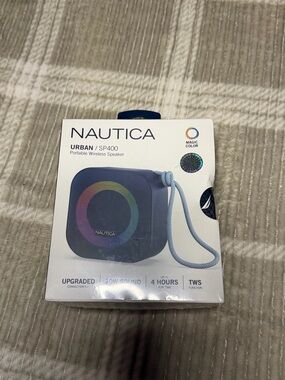 Nautica Urban SP400 Portable Wireless Speaker - Blue with Multicolor LED